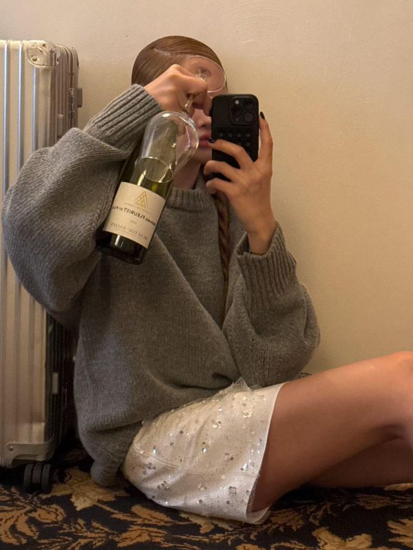 結構寬袖針織毛衣 針織毛衣