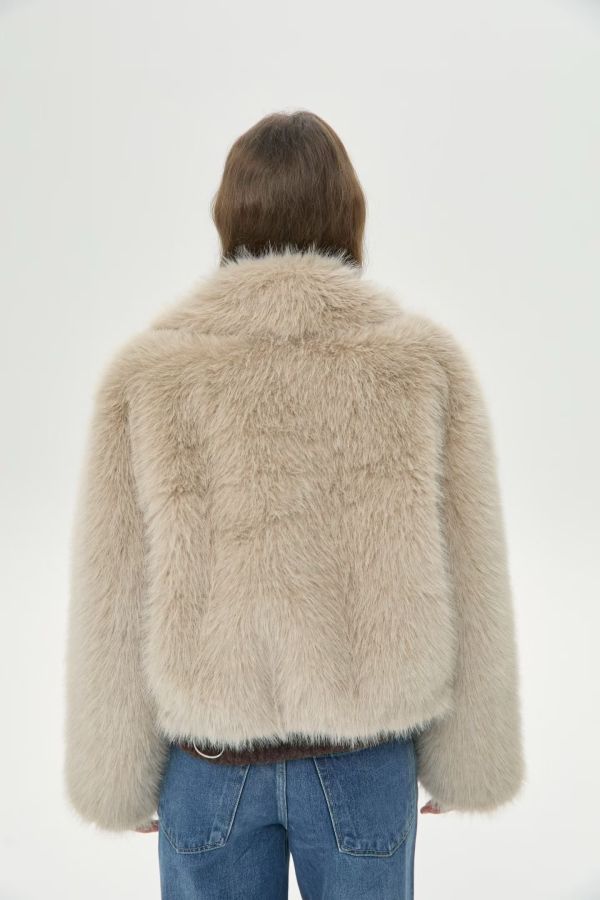 Cloud Fur蓬毛短外套 皮草外套