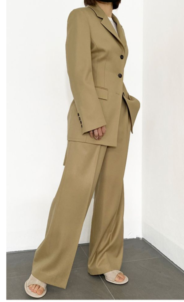 質感綁帶收腰西裝外套 收腰西裝外套