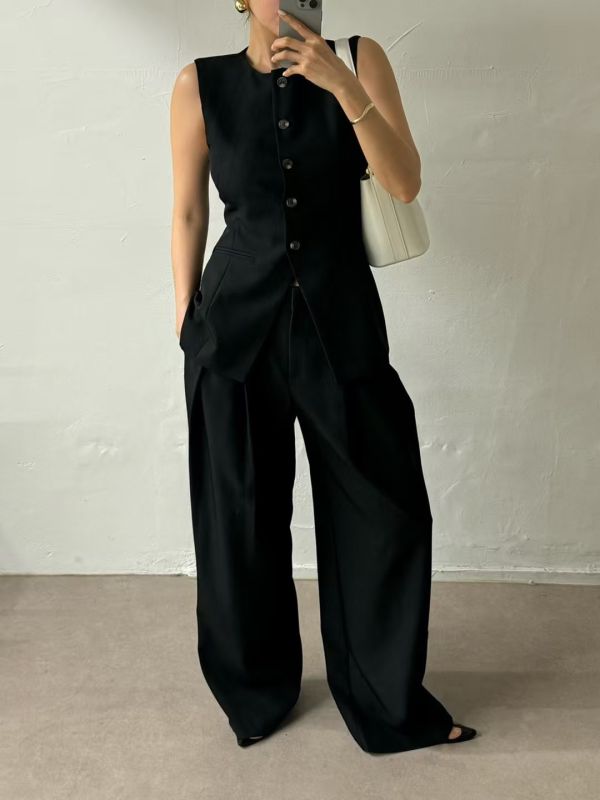 L’Arc 寬版打褶西褲 打褶西褲