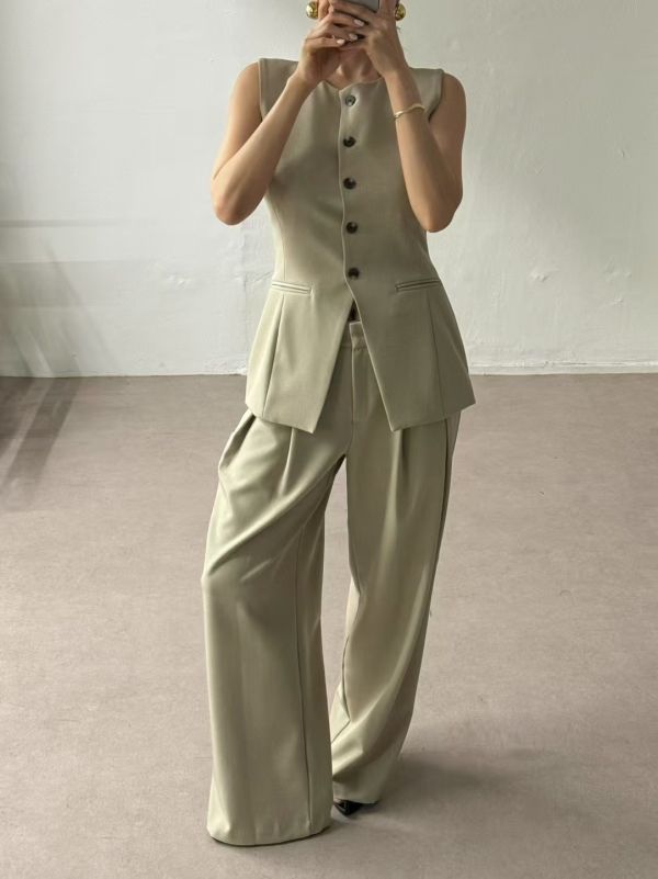 L’Arc 寬版打褶西褲 打褶西褲