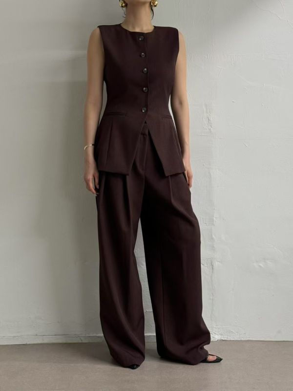 L’Arc 寬版打褶西褲 打褶西褲