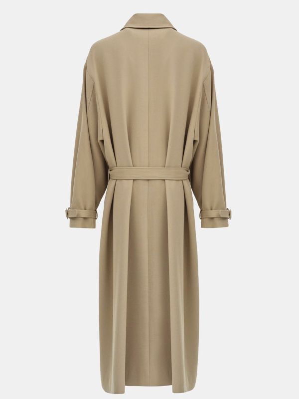 立領呢料長版大衣 長版大衣