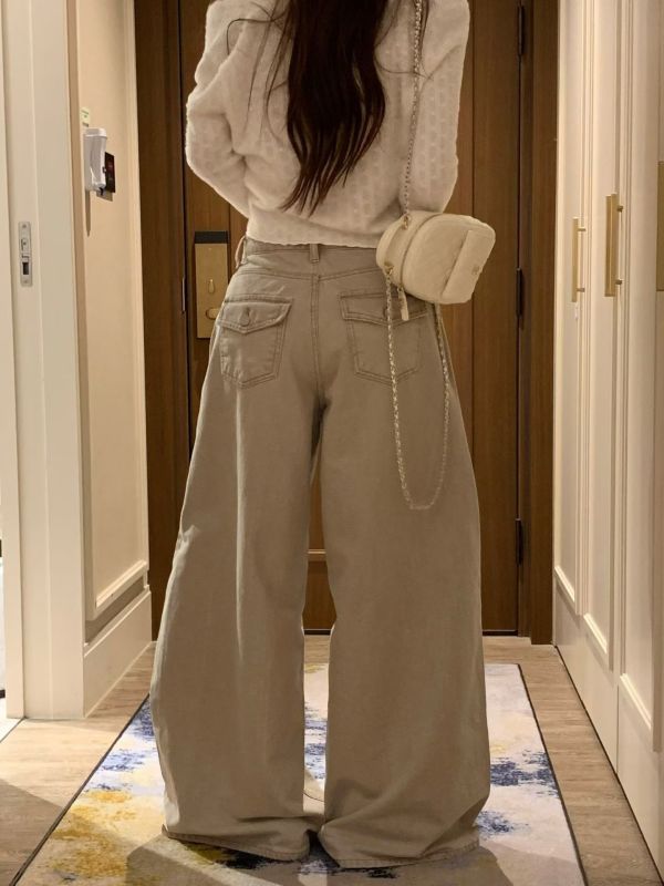 份量感繭形寬褲 繭形寬褲