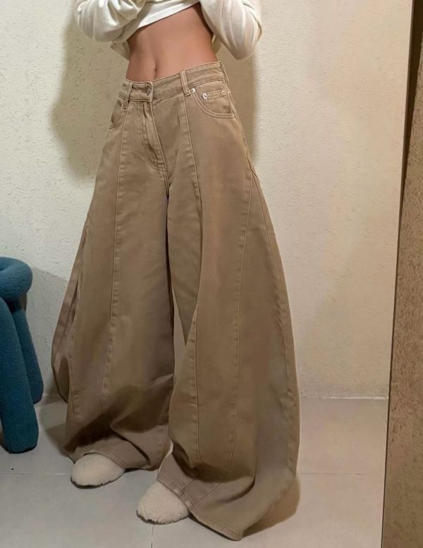 份量感繭形寬褲 繭形寬褲