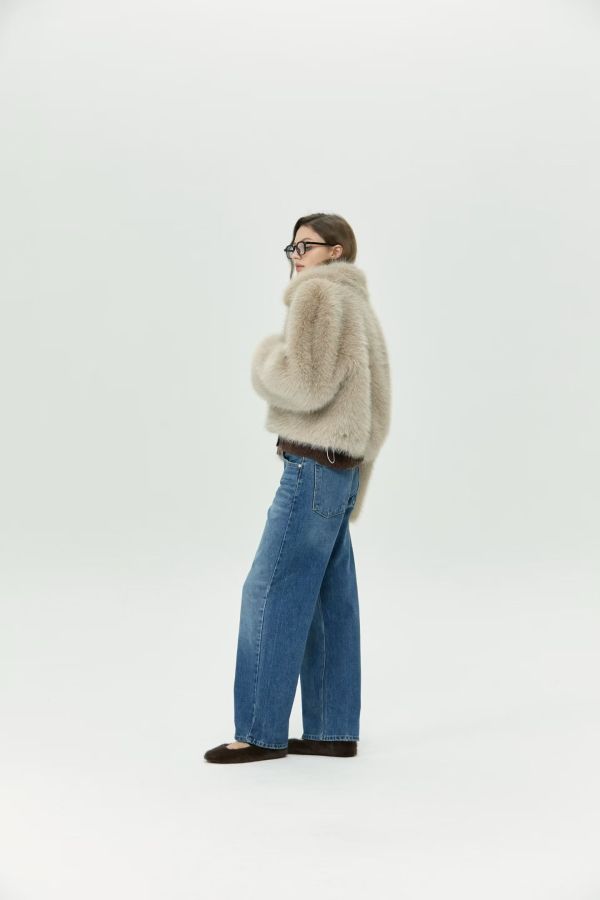 Cloud Fur蓬毛短外套 皮草外套