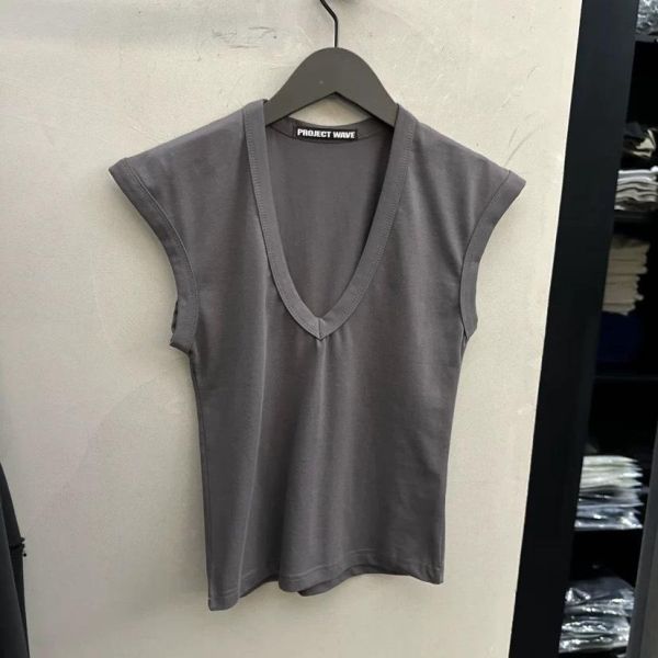 修身V領T-shirt T-shirt TEE 短袖上衣
