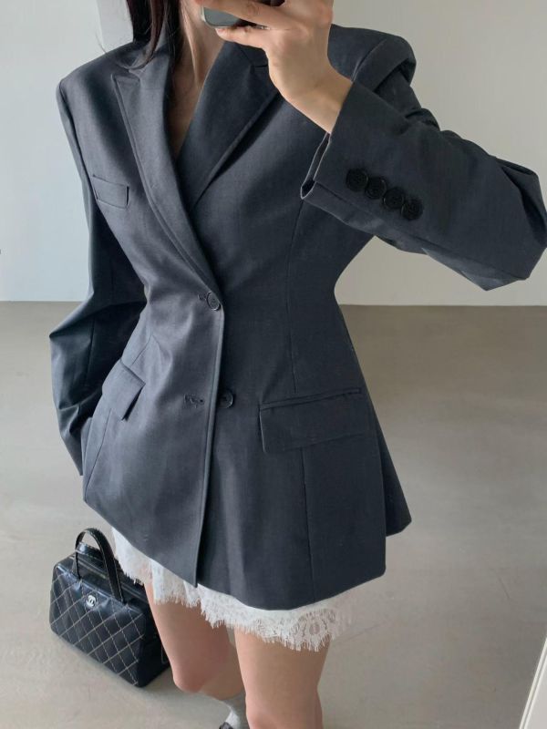 極簡肩線西裝外套 西裝外套