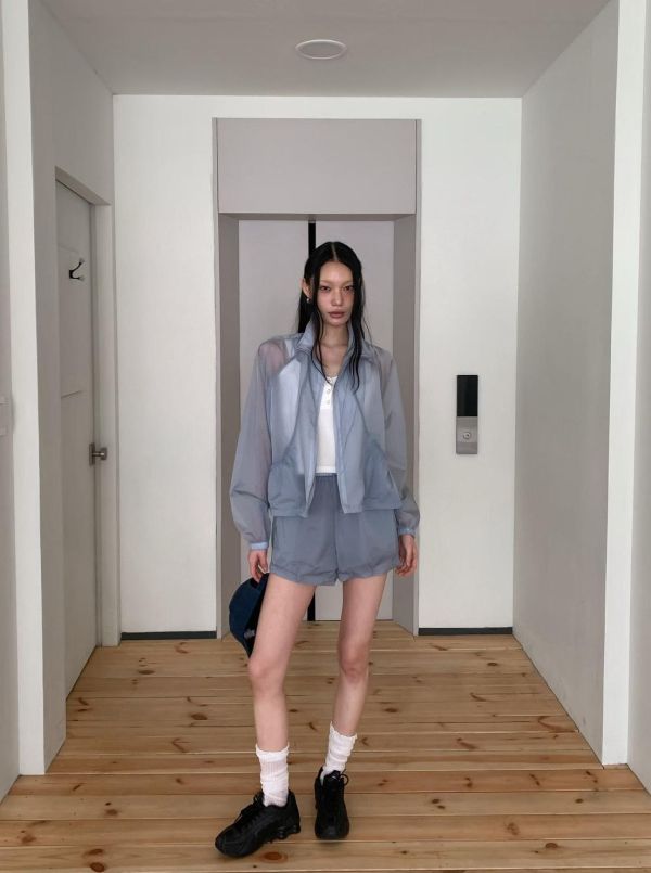 輕薄光澤感防曬外套 防曬外套