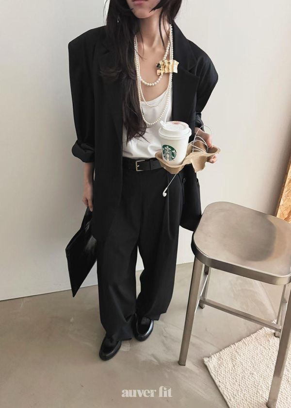 經典打摺西裝褲 西裝褲