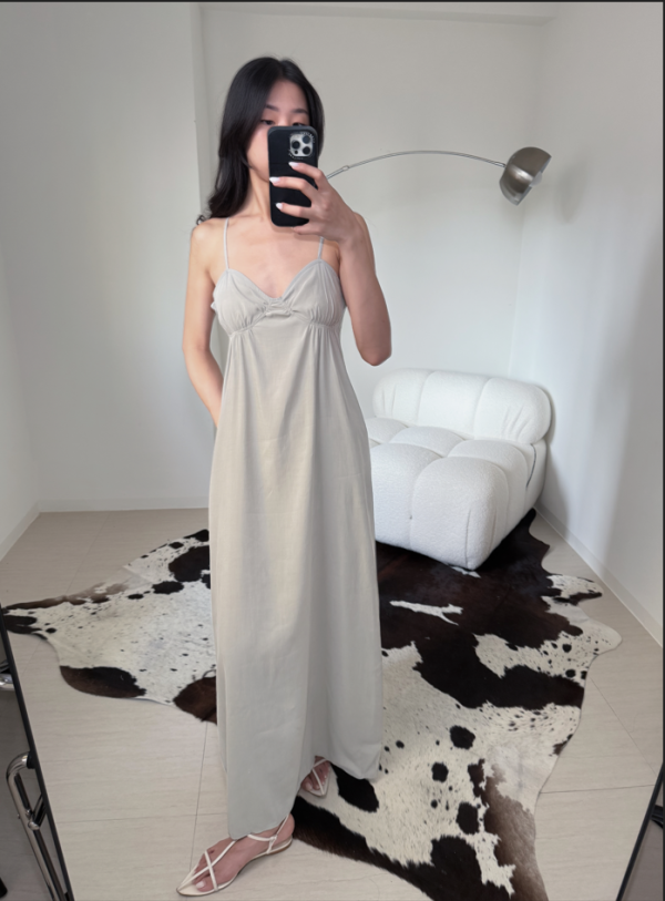 法式慵懶垂墜長洋 