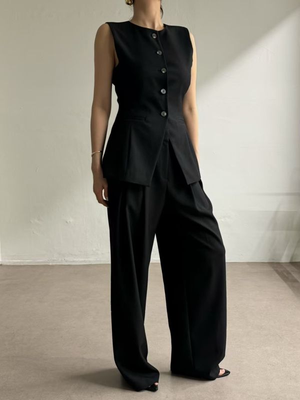 L’Arc 寬版打褶西褲 打褶西褲