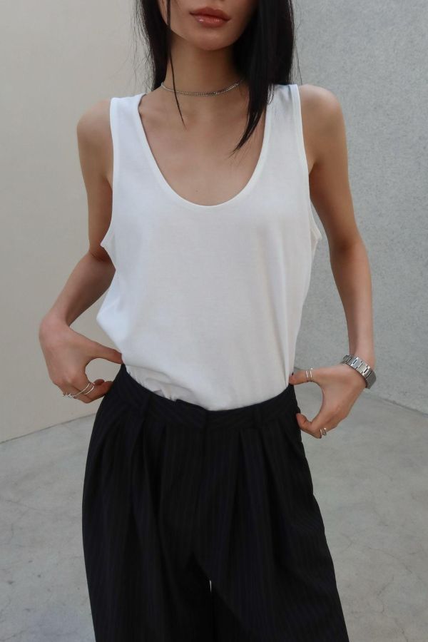 柔感美背U領背心 U領背心