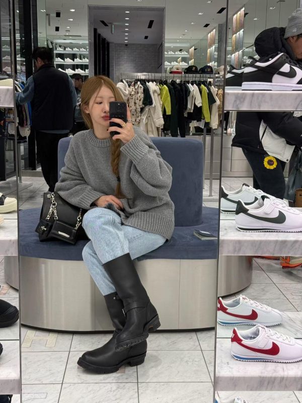 結構寬袖針織毛衣 針織毛衣