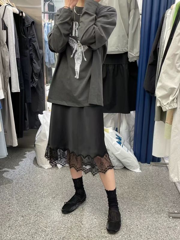 Rowe緞面蕾絲裙 蕾絲裙 緞面