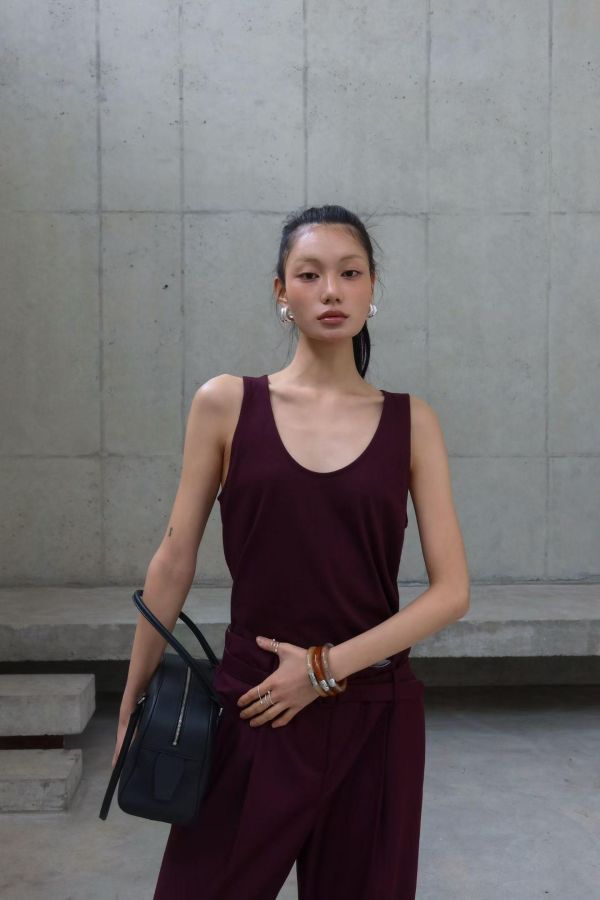 柔感美背U領背心 U領背心