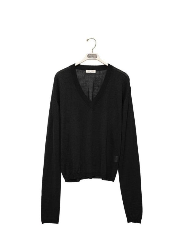 法式慵懶V領針織 針織V領