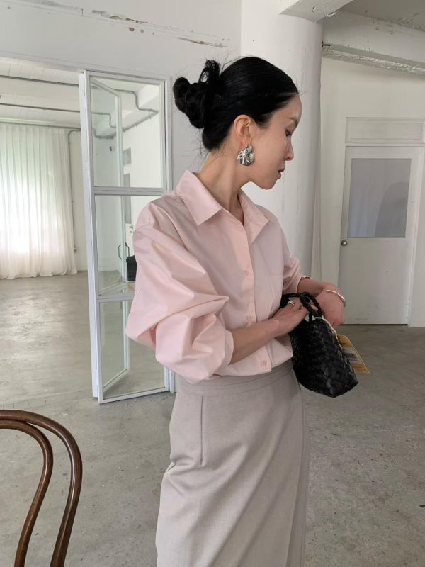 經典寬版抗皺襯衫 襯衫