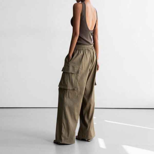 率性設計感抽繩工裝褲 工裝褲