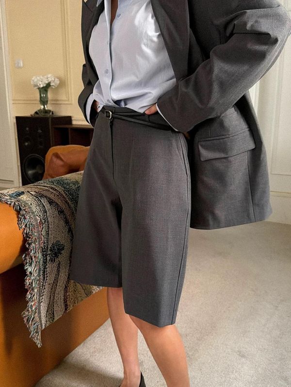 Tailored 打褶五分西褲 五分西裝褲