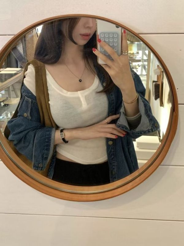 柔彈修身開襟上衣 長袖上衣