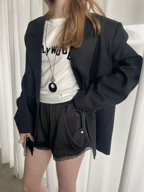 設計感字母修身短T t-shirt