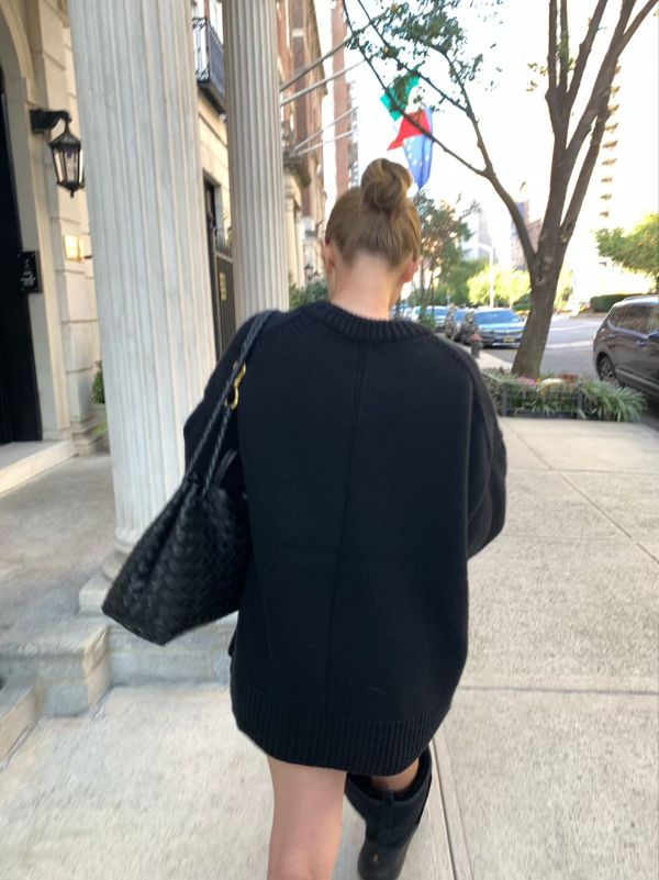 結構寬袖針織毛衣 針織毛衣