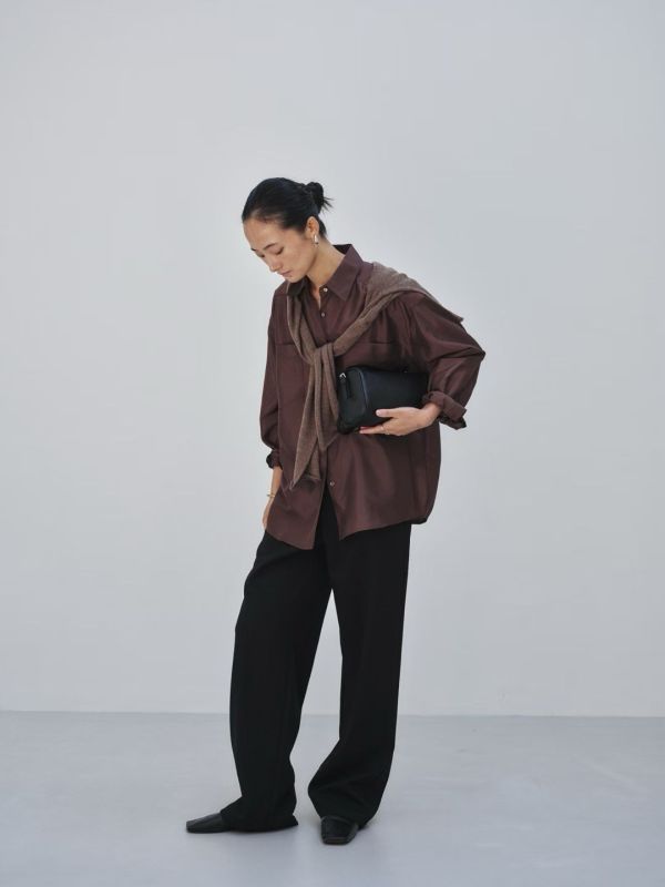 凜色金屬光澤襯衫 光澤襯衫