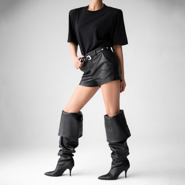 墊肩oversized Body T-shirt oversized  T-shirt