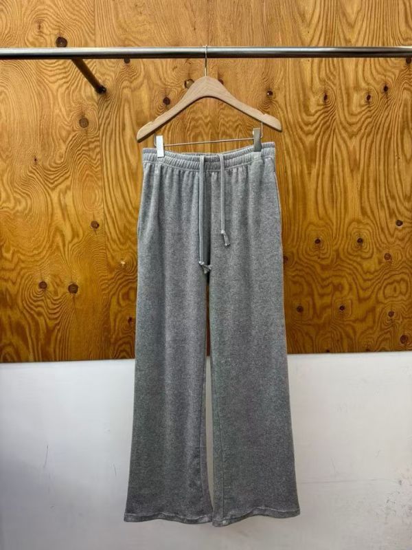 柔絨垂墜修身長褲 棉褲