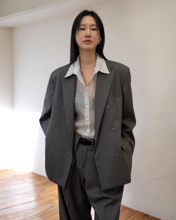 率性雙排釦挺版西裝外套 雙排釦挺版西裝外套