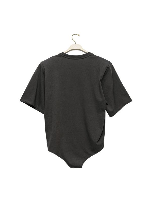 墊肩oversized Body T-shirt oversized  T-shirt