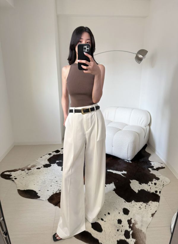 挖背羅紋針織背心 羅紋針織背心