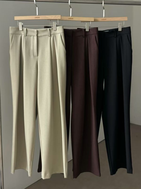 L’Arc 寬版打褶西褲 打褶西褲