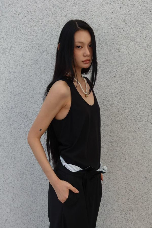 柔感美背U領背心 U領背心