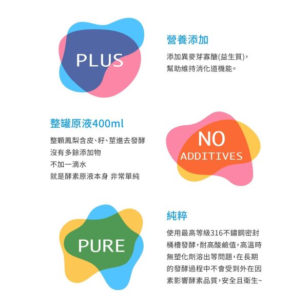 鳳梨發酵液 瓶裝400ml | 幫助消化系統 小先草本,發酵液,鳳梨發酵液,鳳梨酵素原液,全果發酵液,鳳梨蛋白酶,幫助消化,促進代謝,維持消化道機能,異麥芽寡醣,益生質,天然酵素,無添加,無加水,專利厭氧發酵,