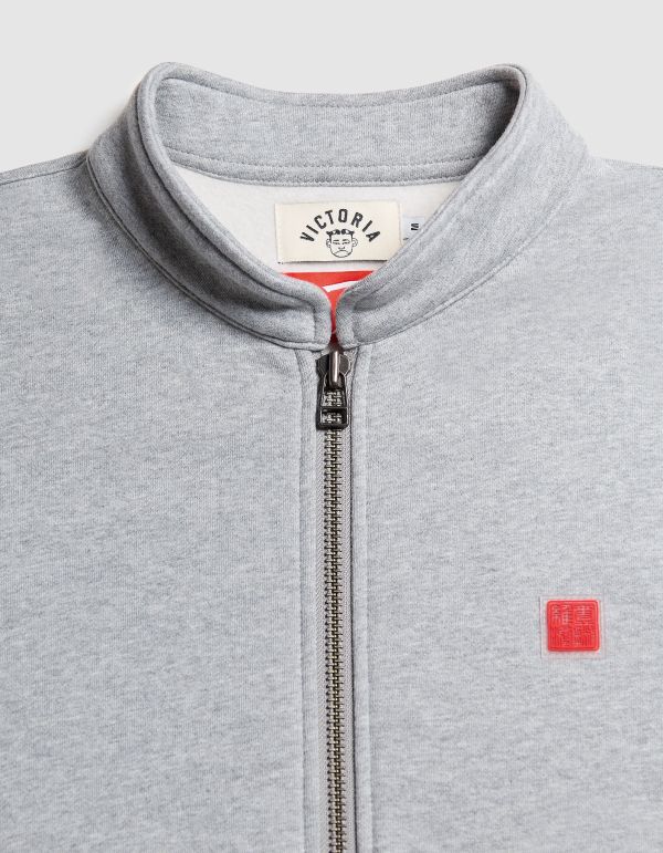 VIC X YP MOCKNECK ZIP-UP SWEATER 