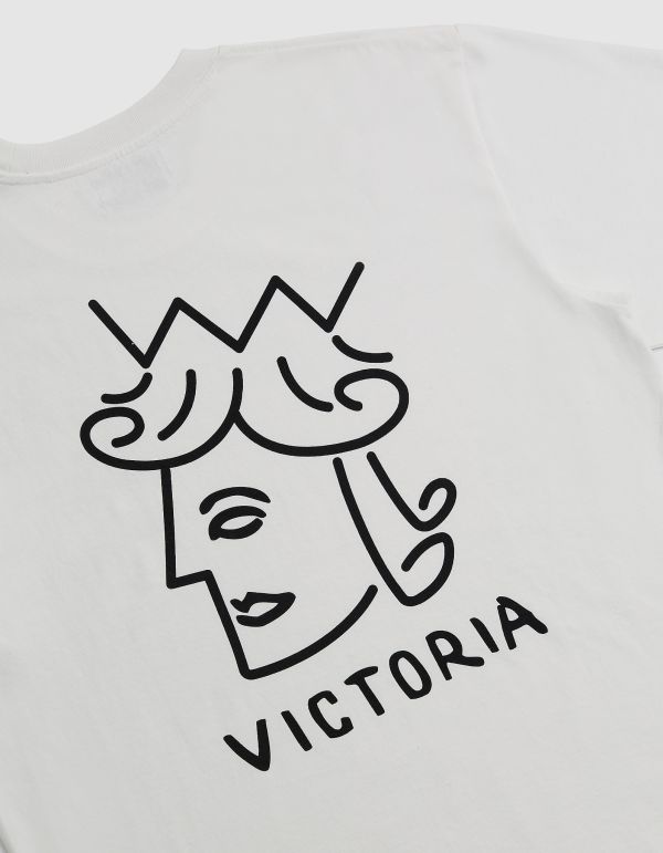 QUEENHEAD LOGO S/S TEE（WHITE） 