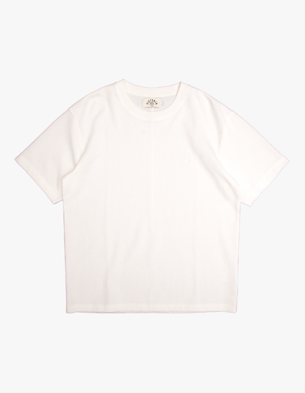 WAFFLE S/S TEE（WHITE） 