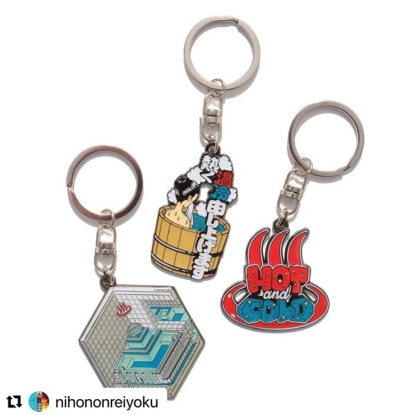 【Fulltimefurotime】｜「熱く温冷申し上げます」金屬鑰匙圈 