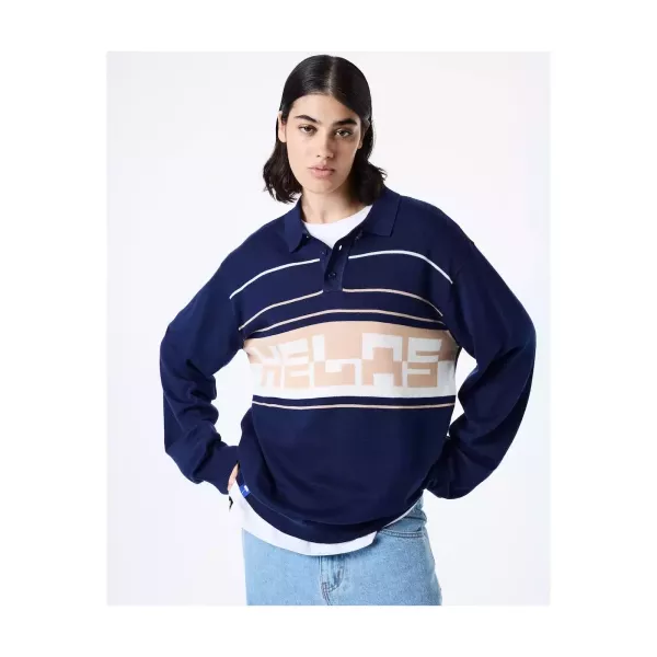 PULO POLO LS KNIT NAVY 