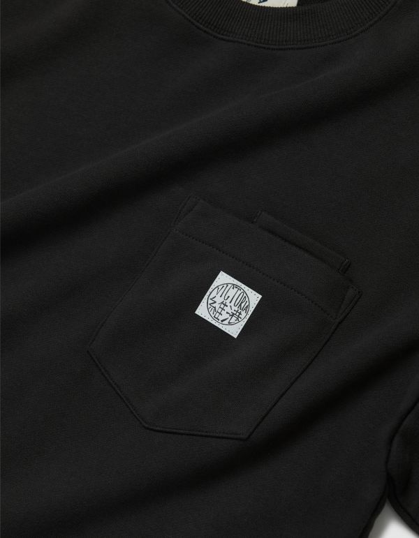 WAFFLE SLEEVE DOUBLE POCKET TEE 