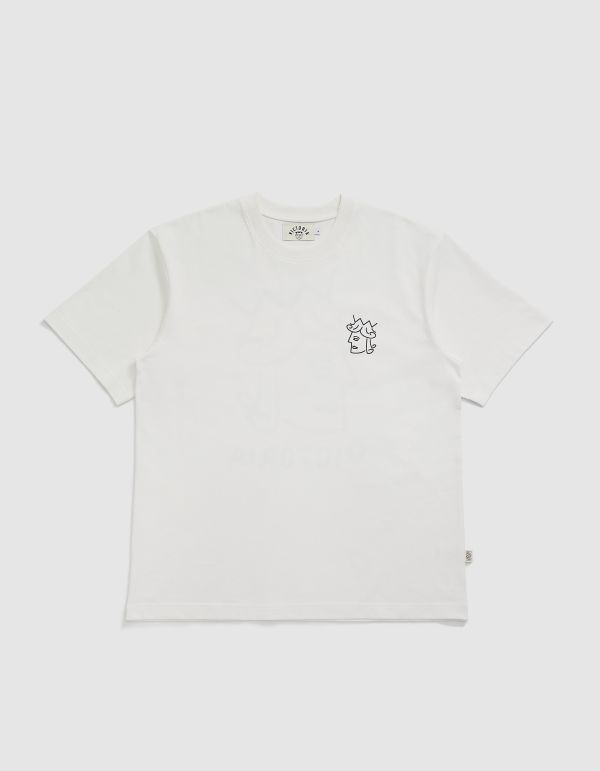 QUEENHEAD LOGO S/S TEE（WHITE） 