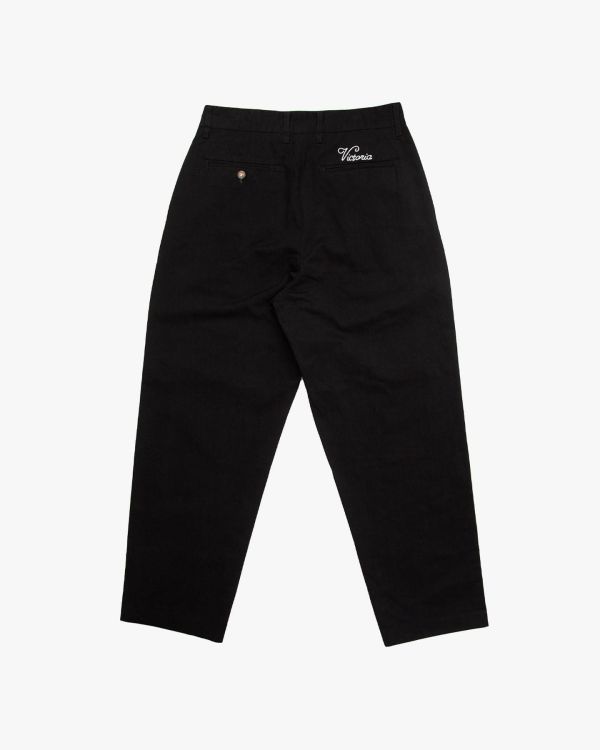 PLEATED CHINO（BLACK） 