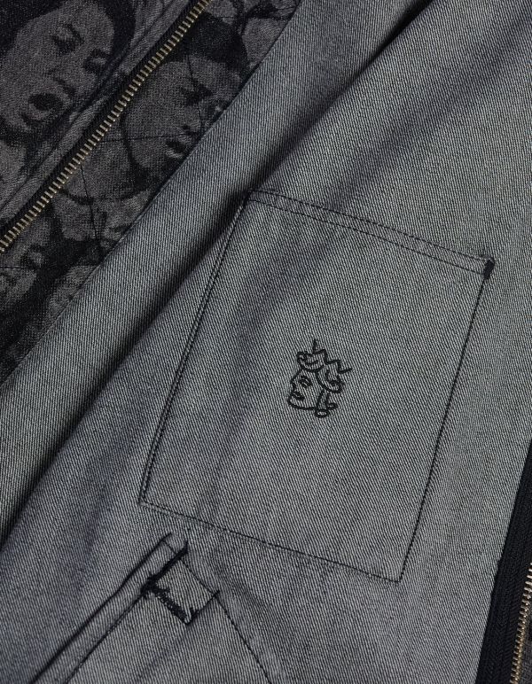 CHOIRHEAD ZIP DENIM JACKET 