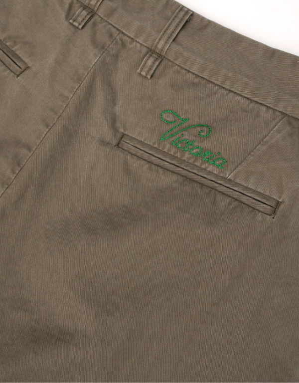 INVERTED PLEATS CHINO（SWAMP） 