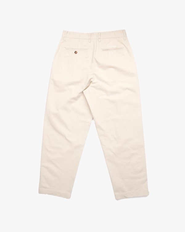 PLEATED CHINO（NATURAL） 