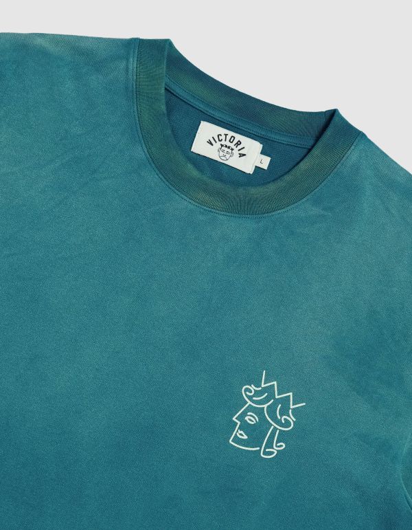 FADED WASH QUEENHEAD LOGO TEE 
