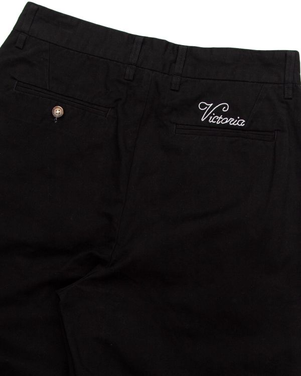 PLEATED CHINO（BLACK） 