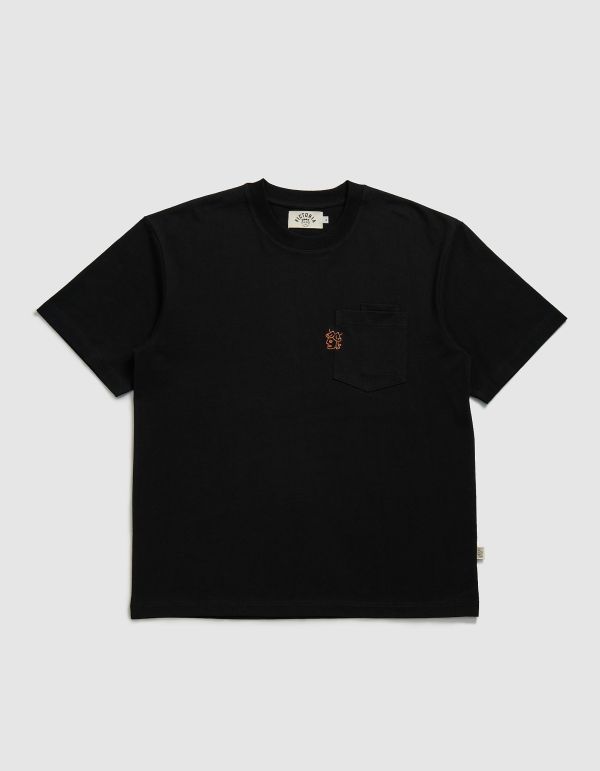DOUBLE POCKET LOGO S/S TEE（BLACK） 